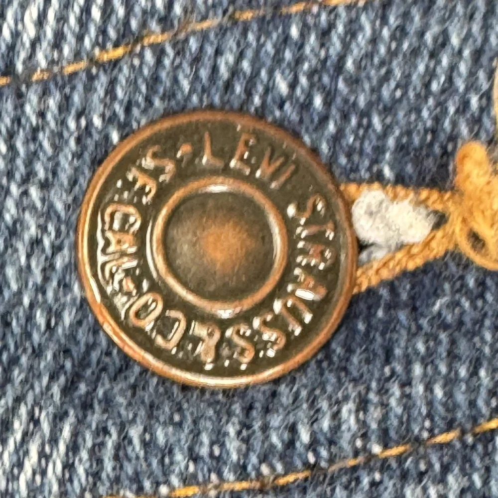VTG Levi's Orange Tab Jeans Mens 34x28 Blue Flare Denim Talon USA Skosh 90s 549
